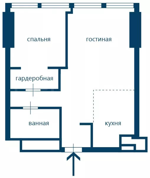 Продажа квартиры площадью 54 м² в NEVA TOWERS по адресу Сити, г Москва, 1-й Красногвардейский проезд, д 22